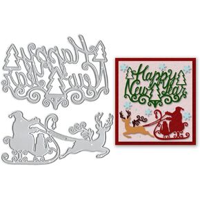 Christmas Bell Lamp Metal Cutting Dies for Card Making and Paper Craft, Christmas Lights Snowflake Bow Ball Dies Cuts for Card Making Templates Embossing Mould DIY Stencils Scrapbooking Album Paper in Saudi Arabia