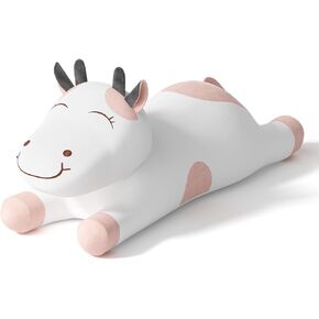 20-Inch Cow Stuffed Animal - Large Adorable Dairy Cow Plushie, Soft and Squishy Cuddle Pillow for Kids and Toddlers, Perfect for Christmas and Birthday Gifts