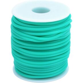 16.4 ياردة أسود مجوف أنابيب مطاطية 4 مم أنبوب PVC سلك أنبوب مطاط مع فتحة 2 مم DIY بها بنفسك الحرفية الديكور قلادة سوار صنع المجوهرات in Kuwait