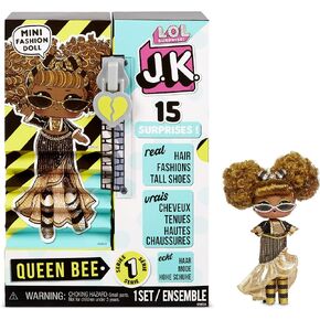 L.O.L. Surprise! JK Mini Fashion Doll Queen Bee with 15 Surprises Including Dress Up Doll Outfits, Exclusive Doll Accessories - Girls Gifts and Mix Match Toys for Kids 4-15 Years in Saudi Arabia