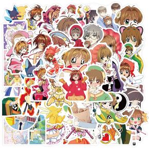 ملصق N&S Cardcaptor Sakura 50 قطعة مناسب لأجهزة الكمبيوتر المحمولة، والدراجات النارية، والسيارات، والهواتف، والبيانو، والقيثارات، وألواح التزلج، والخوذ، والأكواب، والدراجات، وأجهزة الكمبيوتر المحمولة، وملصقات الأطفال العصرية والمراهقين والبالغين. in Kuwait