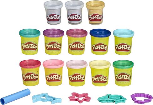 Play-Doh Unicorn Theme 13-Pack of Non-Toxic Modeling Compound Including Sparkle and Metallic Colors Plus 6 Tools (Amazon Exclusive) in Kuwait