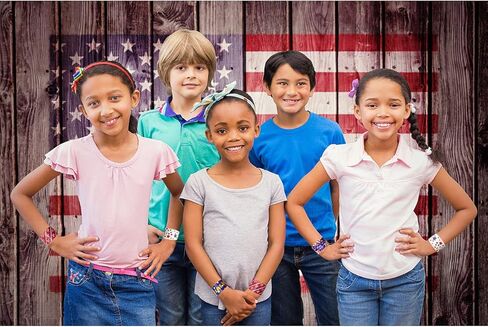 JoFAN 48 قطعة أساور صفعة الرابع من يوليو ألعاب للأطفال والأولاد والبنات ديكورات الرابع من يوليو وإكسسوارات الديكور والهدايا in Kuwait