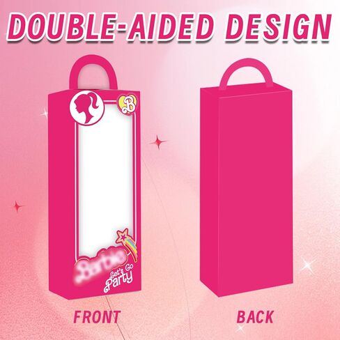 HYOUNINGF 16Pack Barbies Party Favor Boxes Barbies Gift Box Goodie Bags for Girls Birthday Barbies Photo Booth Candy Treat Boxes for Pink Birthday Barbies Party Decorations Supplies in Kuwait