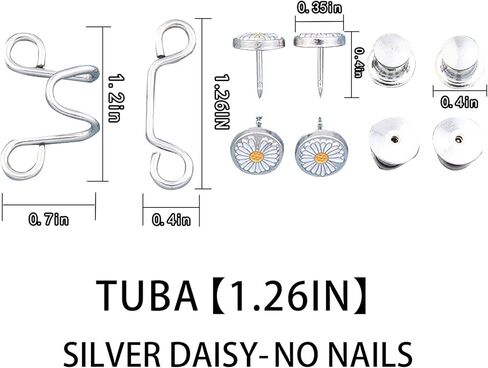 25 قطعة مشبك خصر قابل للتعديل للجينز 5 انماط زر كبس قابل لاعادة الاستخدام بدون مسامير in Kuwait