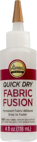 Aleene's Quick Dry Fabric Fusion, Fast-Drying Permanent Fabric Glue, Stong Bond Dries Soft and Clear in Minutes, 4 fl oz in Kuwait