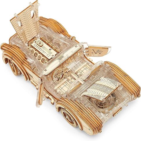 Speedster-V2 Veter نماذج خشبية ثلاثية الأبعاد لغز للبالغين لتقوم بها بنفسك البلاستيك الجذعية اللعب هواية هدية النمذجة عدة الألغاز الميكانيكية in Kuwait