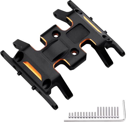 Aluminum Gearbox Mount Transmission Skid Plate for Axial SCX24 AXI90081 Upgrades Parts 1/24 RC Crawler Car in Kuwait