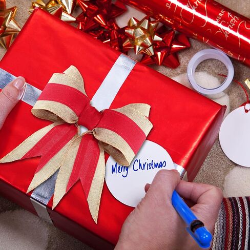 Lyrow 2 Rolls Christmas Burlap Ribbons Red Burlap Wired Ribbon for Present Wrap, Bows, Wreath, Garland, Present Basket, Christmas Tree Streamers DIY Crafts 2.5 Inch x 12 Yards in Saudi Arabia