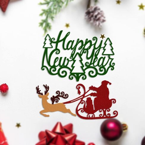 Christmas Bell Lamp Metal Cutting Dies for Card Making and Paper Craft, Christmas Lights Snowflake Bow Ball Dies Cuts for Card Making Templates Embossing Mould DIY Stencils Scrapbooking Album Paper in Saudi Arabia