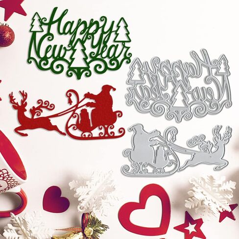 Christmas Bell Lamp Metal Cutting Dies for Card Making and Paper Craft, Christmas Lights Snowflake Bow Ball Dies Cuts for Card Making Templates Embossing Mould DIY Stencils Scrapbooking Album Paper in Saudi Arabia
