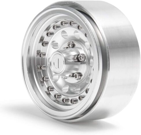 Que-T 1.9 بوصة حزمة من 4 إطارات عجلات معدنية من سبيكة معدنية لـ 1/10 RC Crawler SCX10 90046 D90 Trx4 (أسود) in Saudi Arabia