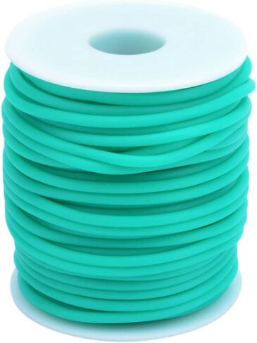 16.4 ياردة أسود مجوف أنابيب مطاطية 4 مم أنبوب PVC سلك أنبوب مطاط مع فتحة 2 مم DIY بها بنفسك الحرفية الديكور قلادة سوار صنع المجوهرات in Kuwait