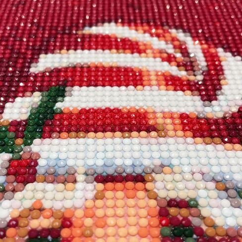 MXJSUA Christmas Diamond Painting Kits, 5D Christmas Diamond Painting Kits for Adults, DIY Santa Claus Diamond Painting Kit with Diamonds & Tools, Diamond Art Painting Kits for Home Decor 12 x 16 inch in Saudi Arabia