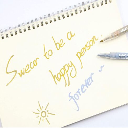 ELakiss Acrylic Paint Pens - 12 Colours Acrylic for Rock Painting, Ceramic, Porcelain, Glass, Stones, Pebbles, Fabric, Wood & DIY Mug Design(0.7mm Tip) in Kuwait