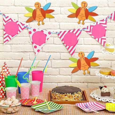 Gejoy 56 قطعة من مجموعات أدوات تزيين تركيا لعيد الشكر DIY تركيا وحفلات الشكر والأنشطة المدرسية، مما يصل إلى 8 تركيا in Saudi Arabia