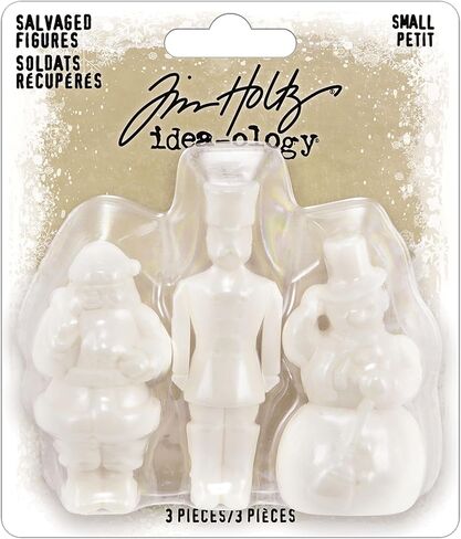 مجسمات Tim Holtz Idea-Ology 2023 التي تم إنقاذها في عطلة عيد الميلاد - صغيرة - مجموعة من عنصرين in Saudi Arabia