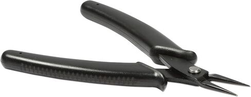 The Beadsmith Hi-Tech Round Nose Pliers, 5.5 inches (140mm) with high Carbon Steel Head, Black Comfort Grip Handle with Spring, Tool for Jewelry Making, Electronics or Micro Mechanics in Saudi Arabia
