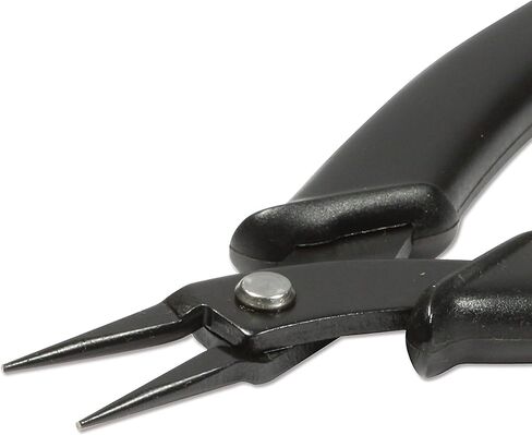 The Beadsmith Hi-Tech Round Nose Pliers, 5.5 inches (140mm) with high Carbon Steel Head, Black Comfort Grip Handle with Spring, Tool for Jewelry Making, Electronics or Micro Mechanics in Saudi Arabia