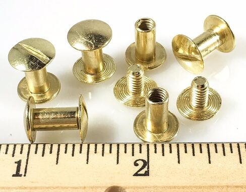 Chicago Screws 3/8" Plain 25 Pcs Bp Gold in Saudi Arabia