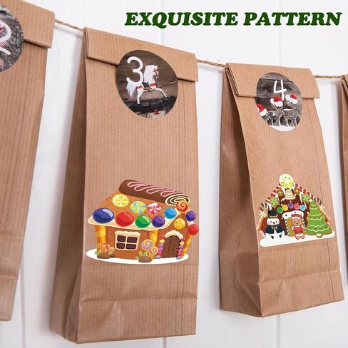 Yinder 36 Pcs Christmas Crafts for Kids Make a Gingerbread House Scene Sticker Funny Gingerbread Stickers Build Your Own Christmas Crafts for DIY Christmas Party Classroom Art Activity Favors in Saudi Arabia
