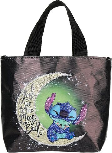 Stitch Diamond Painting Tote Bag,5D DIY Rhinestone Cross Stitch Shopping Bags Paint by Number Gems Art Craft Handmade Shoulder Bag Reusable Canvas Grocery Bag for Kids Adults Christmas Gift in Saudi Arabia