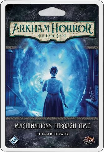 Fantasy flight Games Arkham Horror The Card Game Machinations Through Time Expansion - Unravel A Chronological Conundrum! Lovecraftian Cooperative LCG, Ages 14+, 1-4 Players, 1-2 Hr Playtime, Made in Saudi Arabia