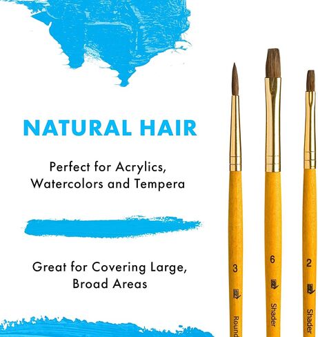 RealValue Natural Camel Brushes (3/pkg) in Saudi Arabia