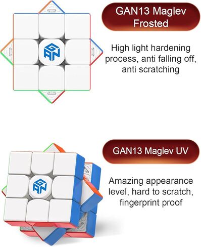مكعب سرعة مغناطيسي غان 13 ماجليف بلوري من فاننكسيز، مكعب سرعة مغناطيسي 3×3 بدون ملصقات 56 ملم، العاب احجية مكعب سحري مغناطيسي، فلاج شيب 2022 in Kuwait