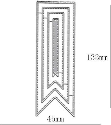 Tag Frame Metal Die Cuts Bookmark Cutting Dies Cut Stencils for DIY Scrapbooking Photo Decorative Embossing Paper Dies for Scrapbooking Card Making Supplies in Saudi Arabia