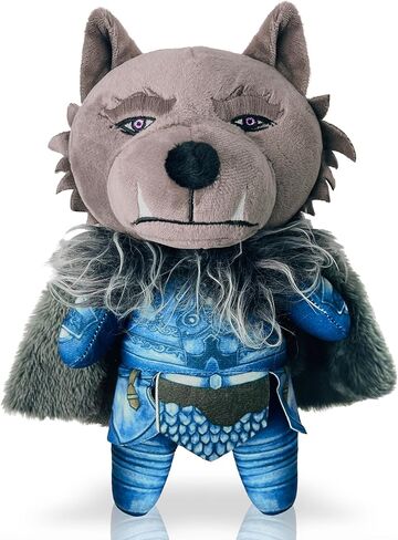 دمية ذئب بليد من ليوكون، دمية ذئب ميرش محشوة من القطيفة، هدية لرجل الذئب 9 انش لعمر 15 سنة فما فوق in Kuwait