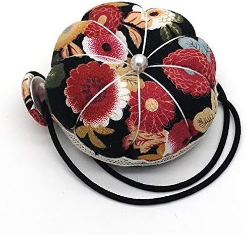 Tvoip 2Pcs DIY Handcraft Tool for Cross Stitch Sewing Home Sewing Tools Ball Shaped Needle Pin Cushion with Elastic Wrist Belt in Saudi Arabia