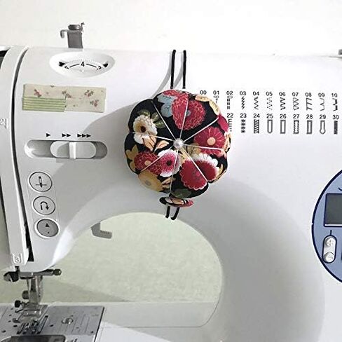 Tvoip 2Pcs DIY Handcraft Tool for Cross Stitch Sewing Home Sewing Tools Ball Shaped Needle Pin Cushion with Elastic Wrist Belt in Saudi Arabia