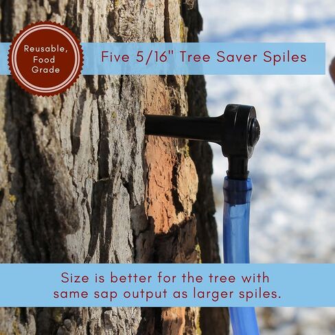 Kids Maple Tree Tapping Kit - Taps & Tubes Kit - Fun and Educational Maple Sugaring Kit in Saudi Arabia