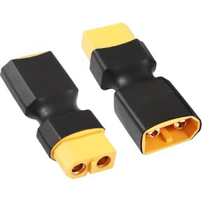 RIIEYOCA XT60 Male to Male Connector no Wire Adapter,XT60 Connector Adapter for RC FPV Car Plane Drone LiPo Battery etc XT60 Port Conversion