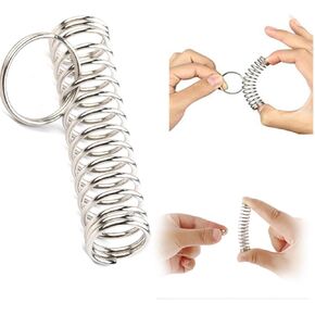 Sumrica Magic 10 قطع من ألغاز الربيع الكلاسيكية المقربة حلقة الساحر للتحايل على خدعة سحرية ربيعية فضية 2.4 × 0.51 بوصة in Kuwait