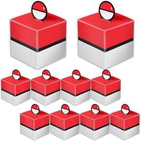 صناديق هدايا كرات بيضاء وحمراء من Nuwontun - 20 قطعة من أكياس هدايا الهدايا، أكياس هدايا للحفلات ذات طابع كروي أحمر وأبيض، مستلزمات تزيين، مقاس 4 × 4 × 4 بوصة (عبوة من 20 قطعة) in Kuwait