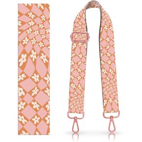 DANHRO Wide Purse Strap Replacement Crossbody Handbag Shoulder Strap Adjustable Bag Straps Replacement (Cute Dogs Footprints)