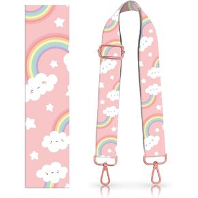 DANHRO Wide Purse Strap Replacement Crossbody Handbag Shoulder Strap Adjustable Bag Straps Replacement (Cute Dogs Footprints) in Kuwait