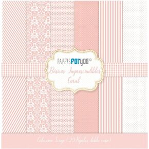 Papers For You - Scrapbooking and Craft Paper Kit | "Baby Blue Essentials" Collection | Includes 20 Double Sided Papers with Different Designs | Size 8" x 8" (20.32 x 20.32 cm)