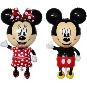 2 pcs Mickey and Minnie Giant 45" Birthday Balloons Theme Party Supplies Party Decorations in Kuwait
