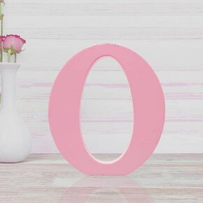 4 Inch Pink Wood Letters Unfinished Wood Letters for Wall Decor Decorative Standing Letters Slices Sign Board Decoration for Craft Home Party Projects (C) in Saudi Arabia
