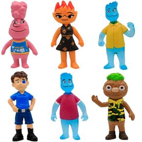 6Pcs Birthday Cake Topper Element Party Cake Decoration Amber Wade For Party Gift Figure Toys in Kuwait