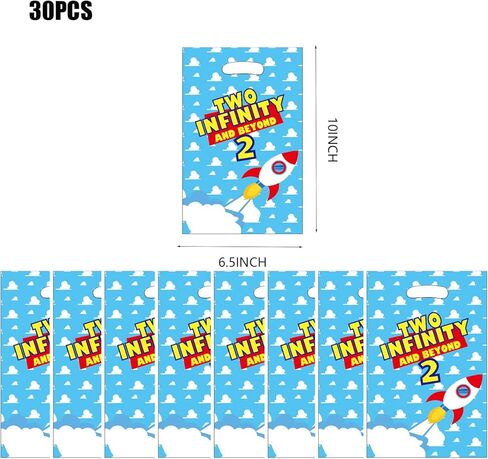 يورونيت 30 عبوة من حقائب هدايا الحفلات اللطيفة من توي ستوري باللون الازرق، حقائب هدايا توي ستوري لوازم الحفلات والحفلات ذات طابع قصة الالعاب، شنط هدايا لتزيين اعياد الميلاد in Kuwait