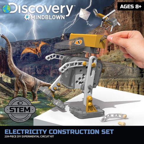 مجموعة إنشاء كهرباء #MINDBLOWN من ديسكفري ، 10 مجموعات بناء روبوتية و7 تجارب دوائر إلكترونية، وألعاب تعلم STEM للأولاد والبنات والأطفال والمراهقين in Kuwait