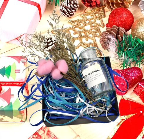 ورق تغليف الهدايا بشريط من J JIAYU Raffia مصنوع من 3 بكرات 200 ياردة لهدايا العطلات، مناسب لعيد الميلاد in Kuwait