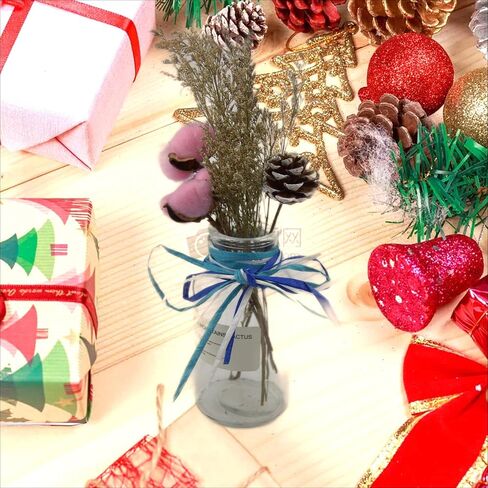 ورق تغليف الهدايا بشريط من J JIAYU Raffia مصنوع من 3 بكرات 200 ياردة لهدايا العطلات، مناسب لعيد الميلاد in Kuwait