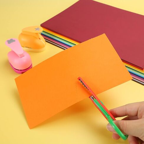 Shindel Heavyweight Construction Paper, Premium Cardstock Heavyweight Paper for Back to School Supplies, 8.3 x 11.7 Inches, 100 Sheets in Saudi Arabia