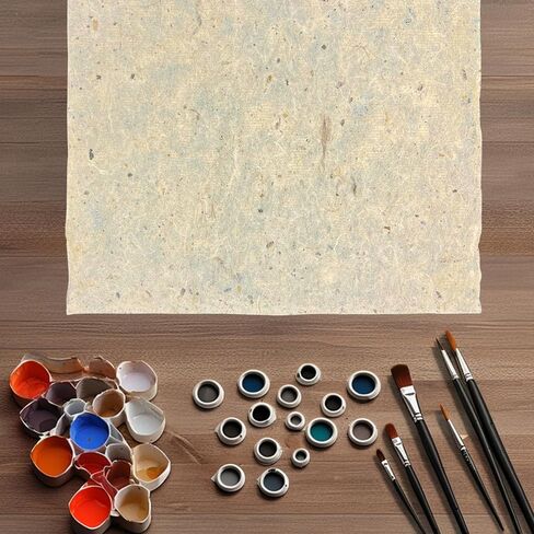 Vagocom 60 Sheets Mulberry Paper,Handmade Paper Natural Fiber Rice Paper for Calligraphy,Scrapbook,Decoupage Paper,DIY Art Crafts(7.87 x 10.63 inches / 20 x 27 cm) in Saudi Arabia
