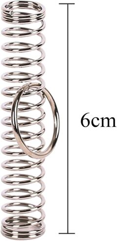 Sumrica Magic 10 قطع من ألغاز الربيع الكلاسيكية المقربة حلقة الساحر للتحايل على خدعة سحرية ربيعية فضية 2.4 × 0.51 بوصة in Kuwait